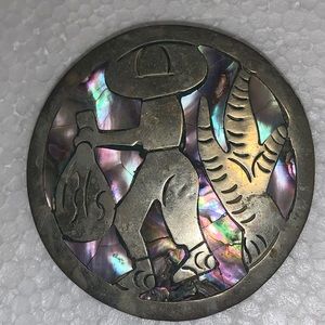 Genuine Vintage 925 silver Brooch Pin Texco